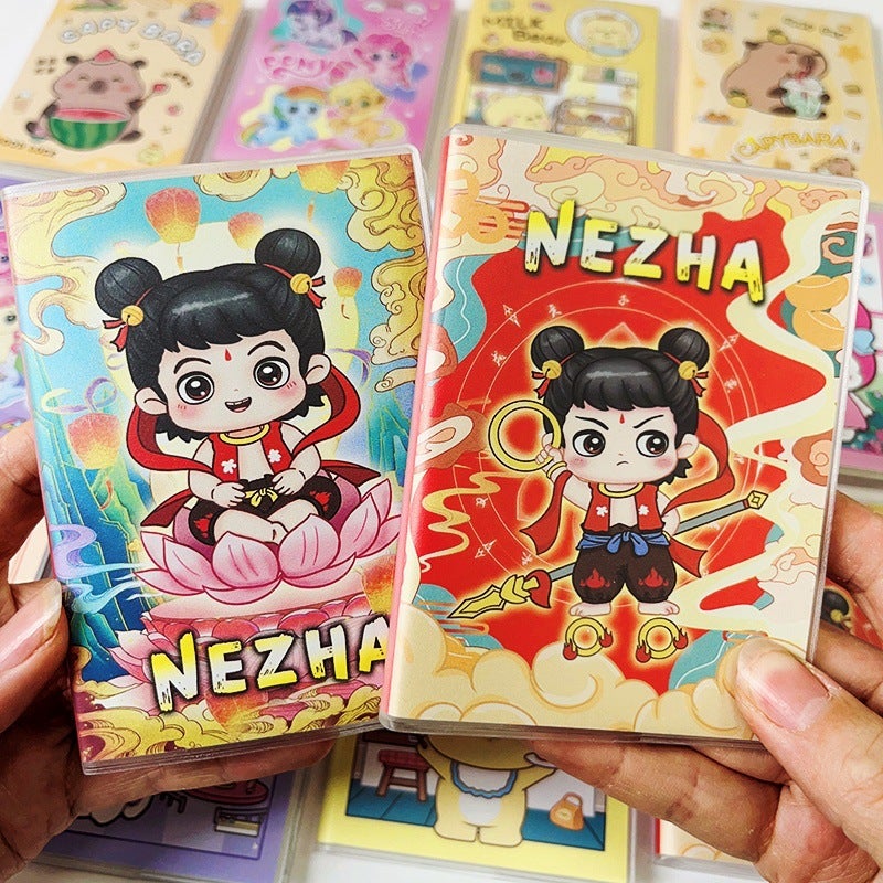 Nezha A7 Pocket Notebook Portable Mini Rubber Sleeve Notebook Capibara Diary Notepad Student Prize - Image 3